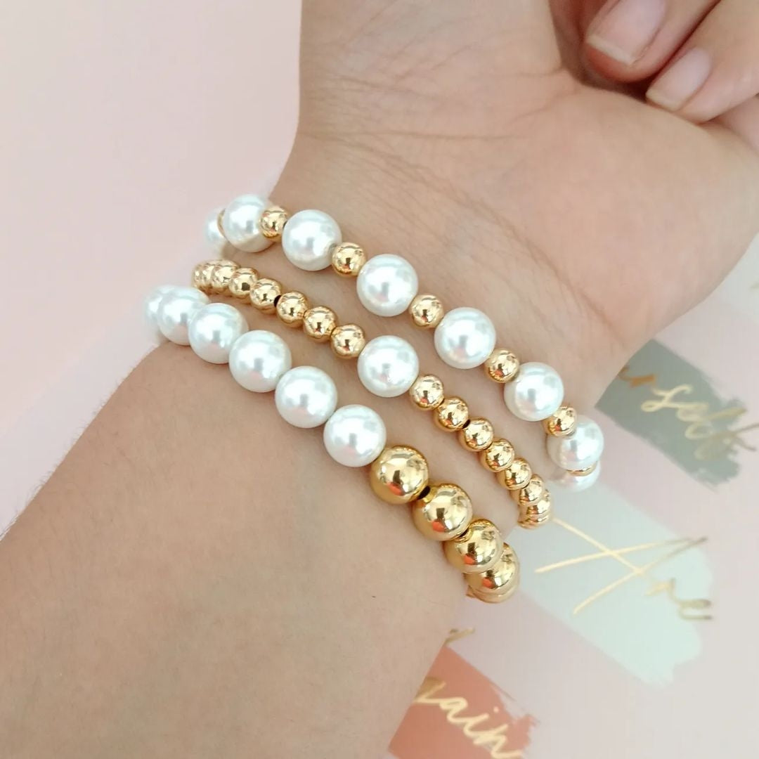 Pulseras perlas combinadas (piezas por separado)