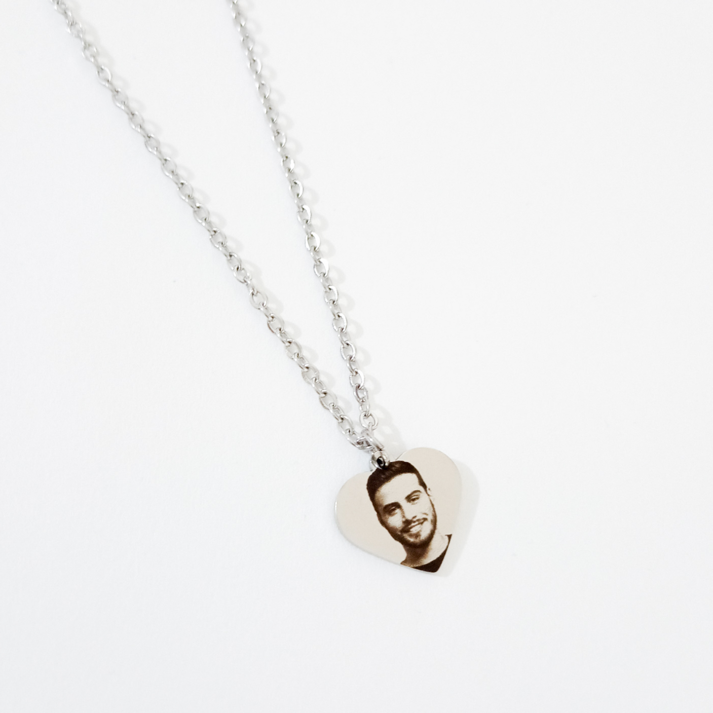 Collar dije corazón con foto