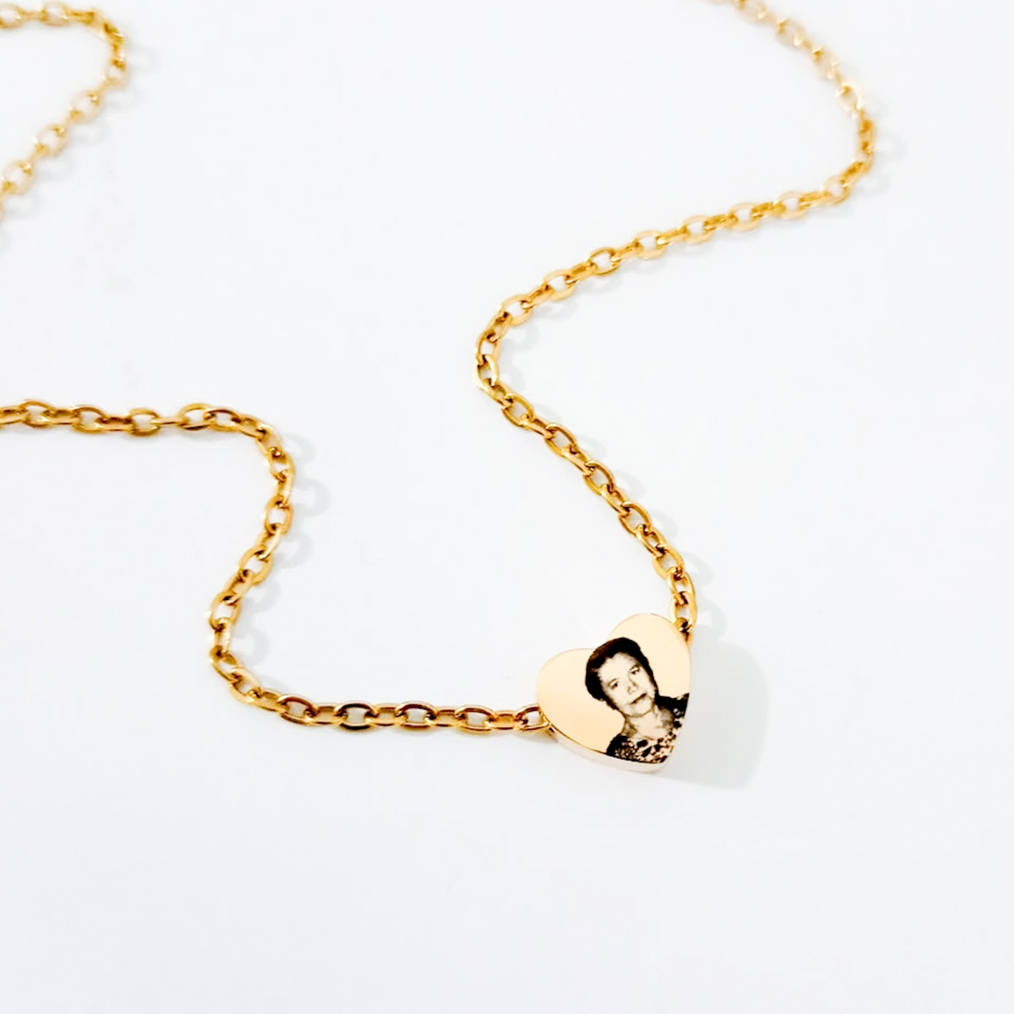 Collar corazón transversal