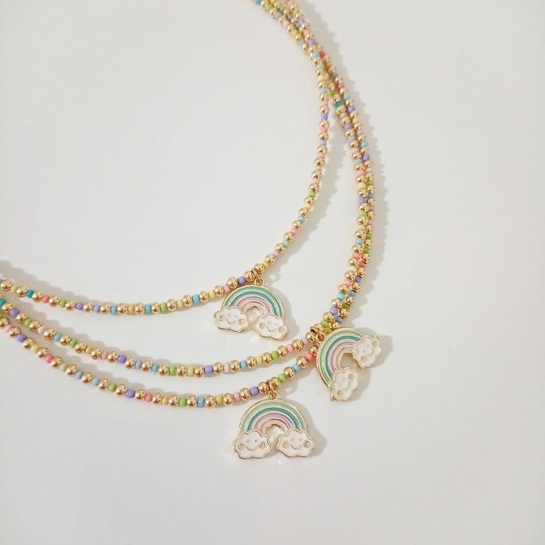 Collar colores dije arcoiris