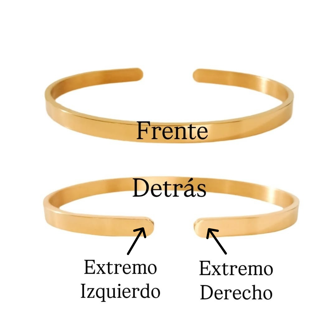Duo de brazalete dorado