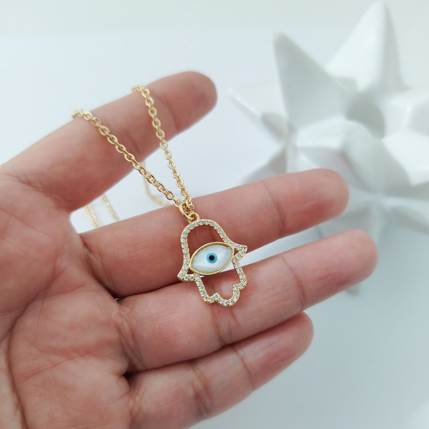 Collar dije manita ojo