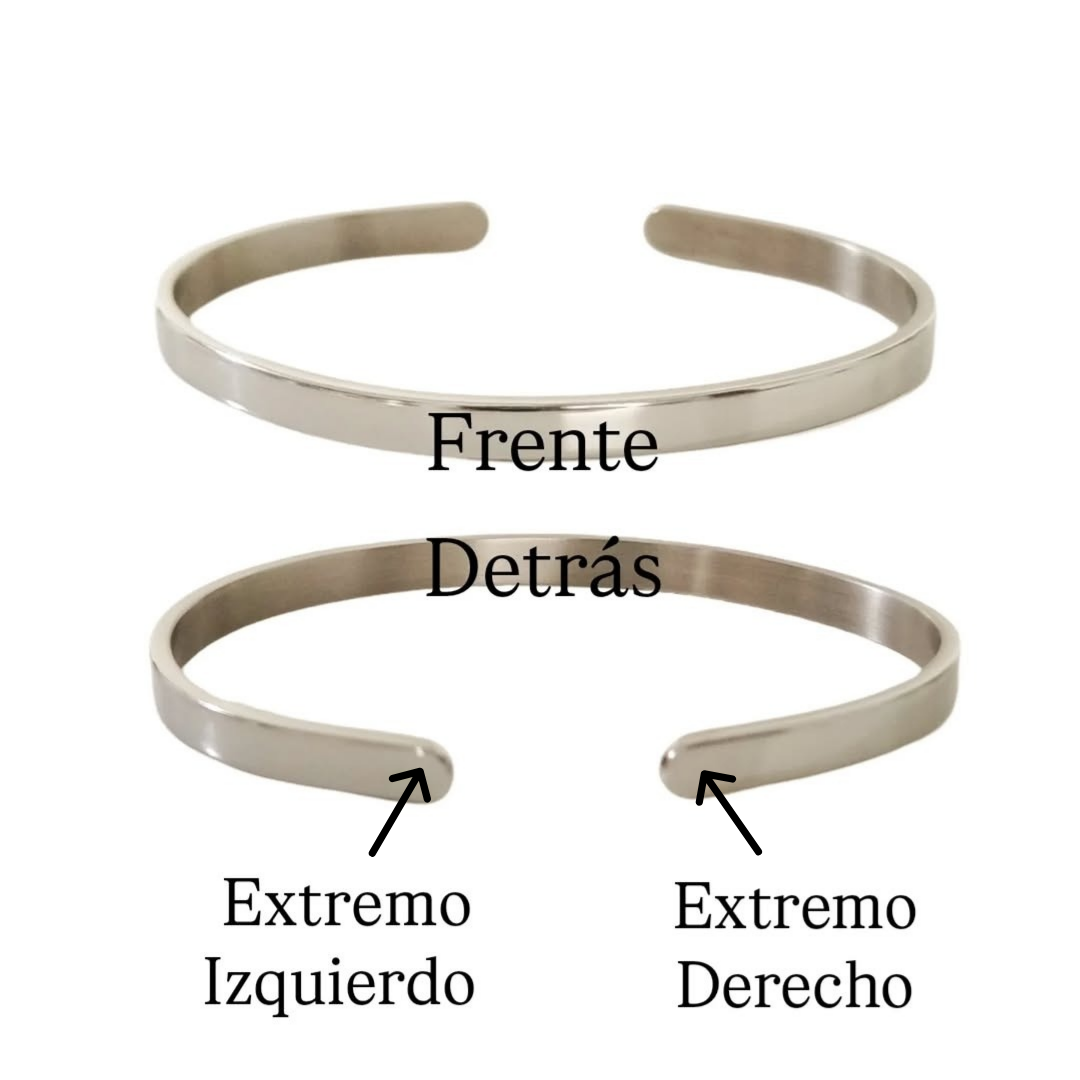 Duo de brazalete plateado