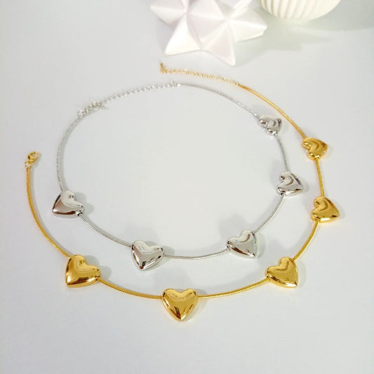 Collar corazones