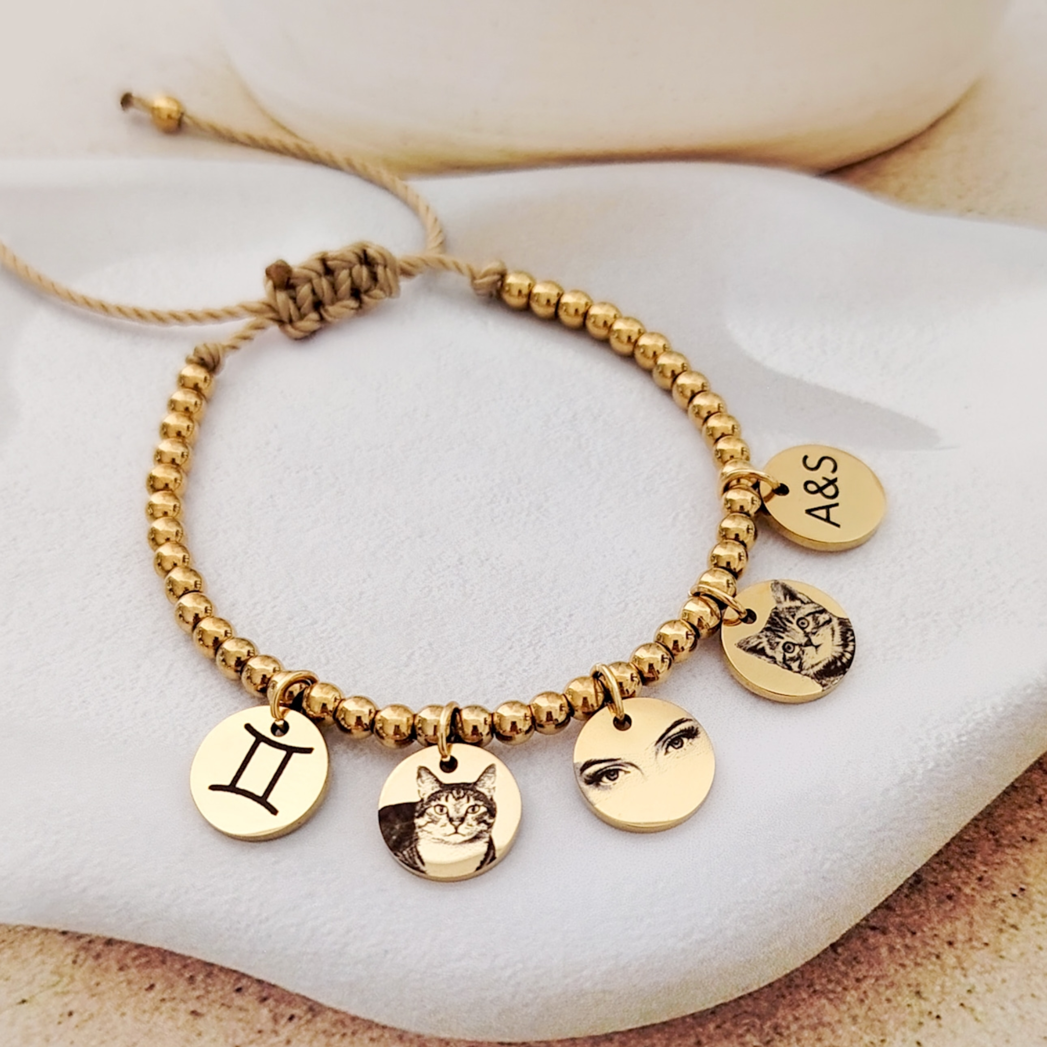 Pulsera medalla chica con foto
