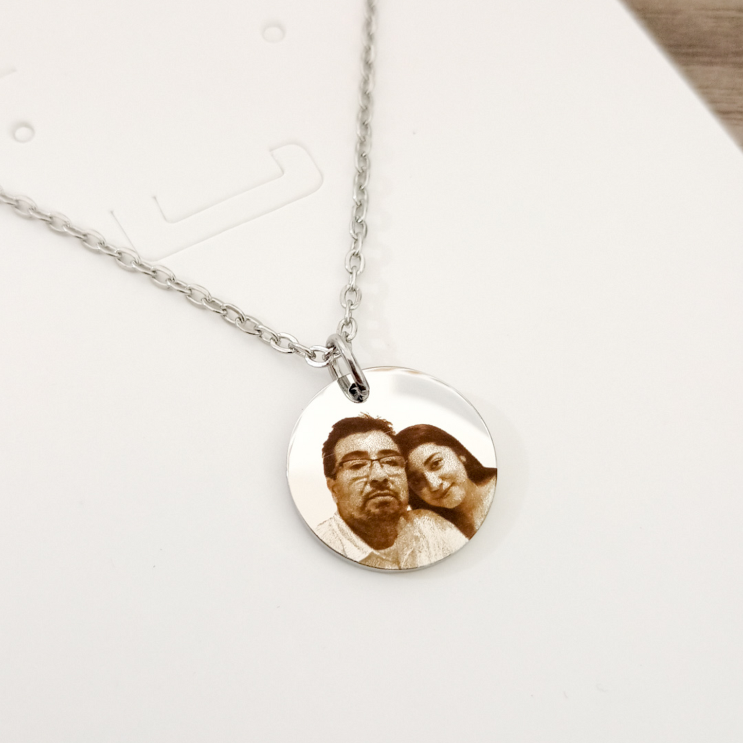 Collar medalla con foto