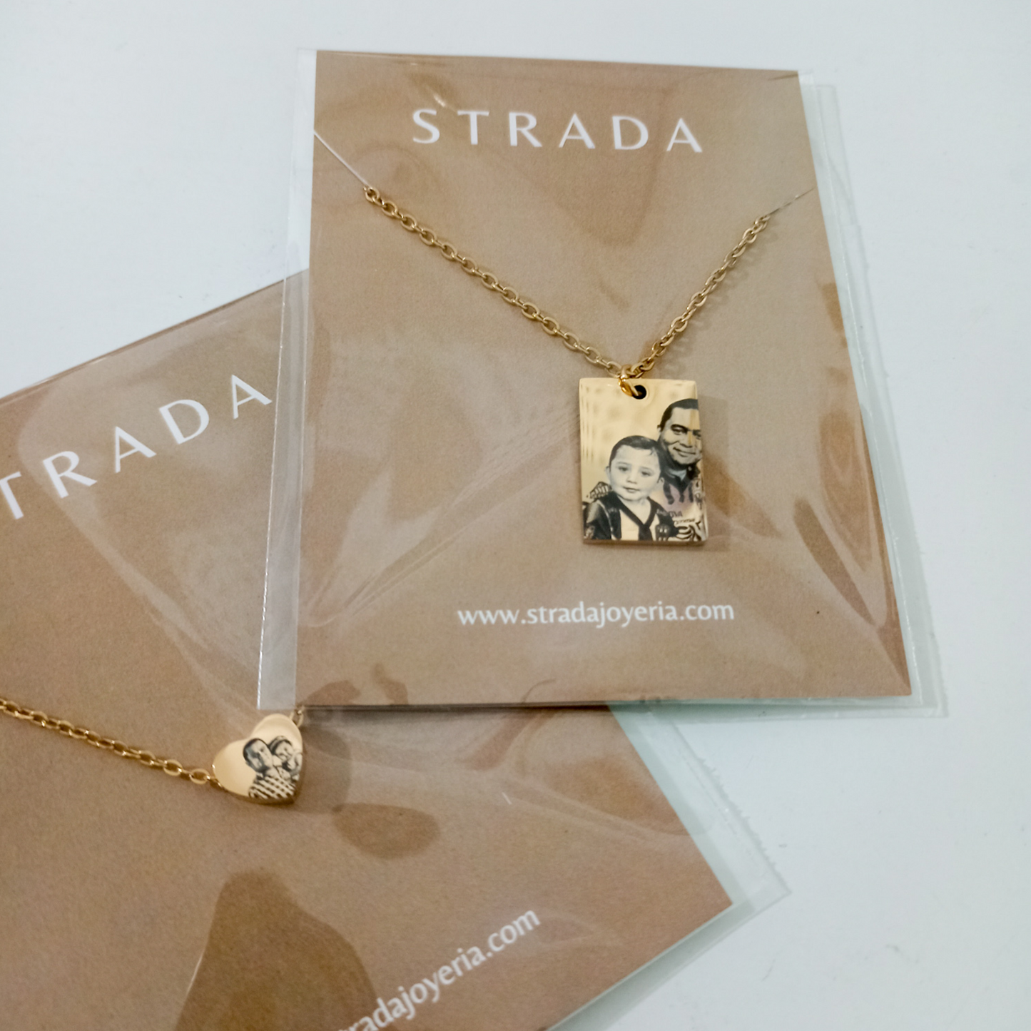 Collar dije cuadrado con foto