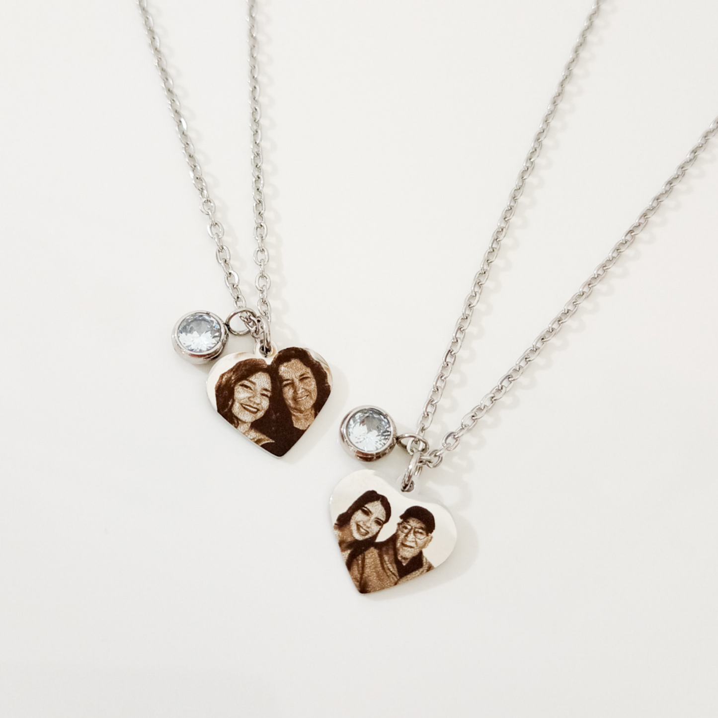 Collar dije corazón con foto