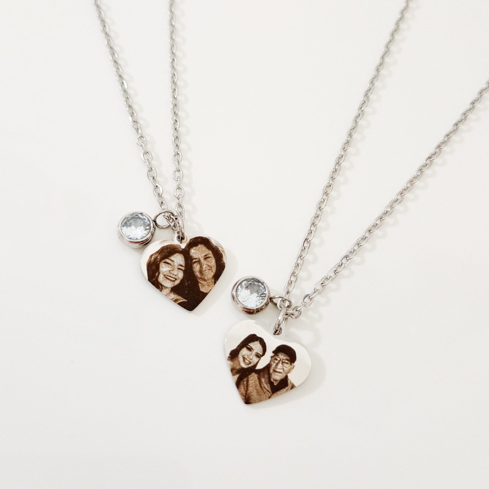 Collar dije corazón con foto