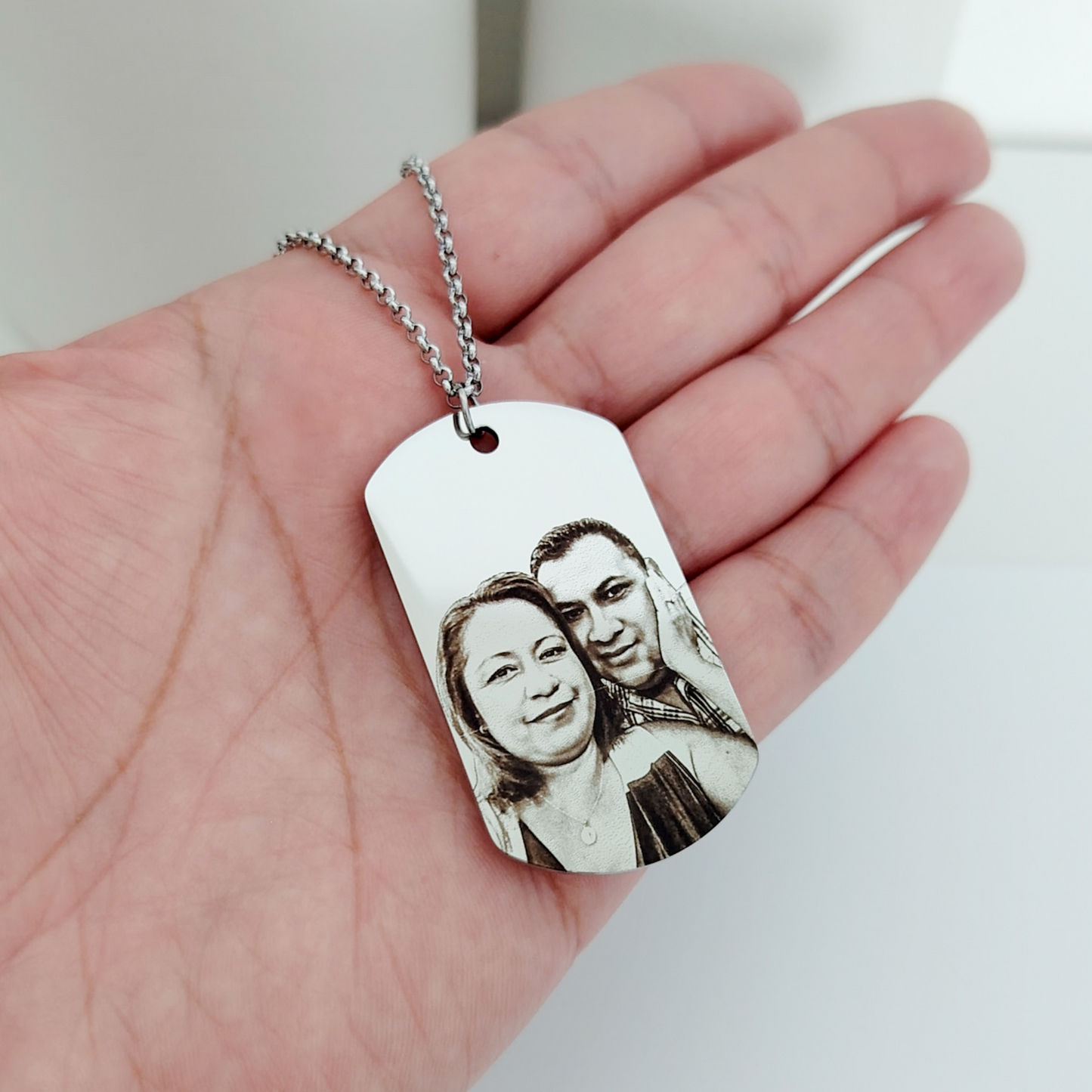 Collar placa militar