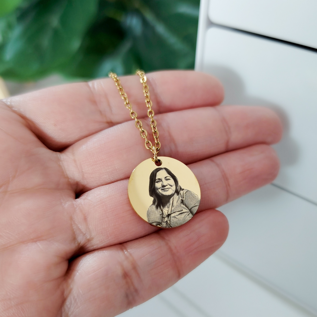 Collar medalla con foto