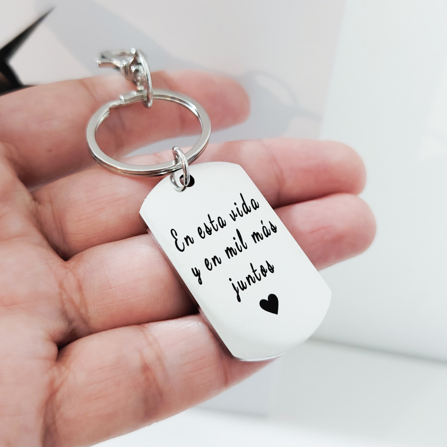 Llavero placa militar