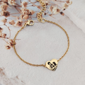 Pulsera conector corazón con foto
