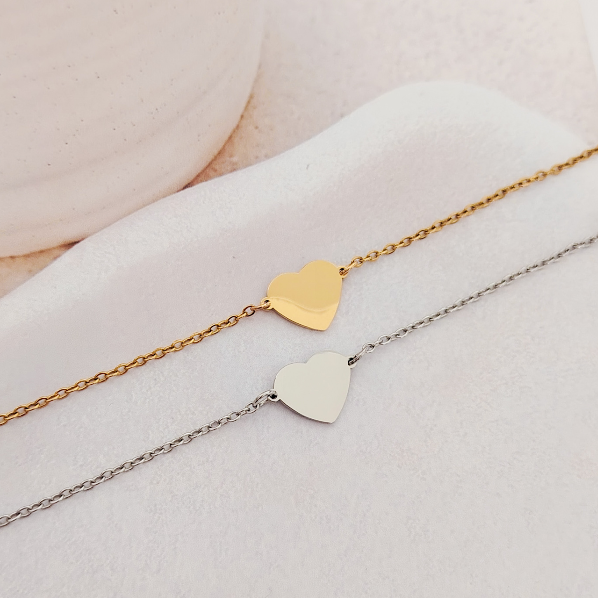 Pulsera conector corazón con foto