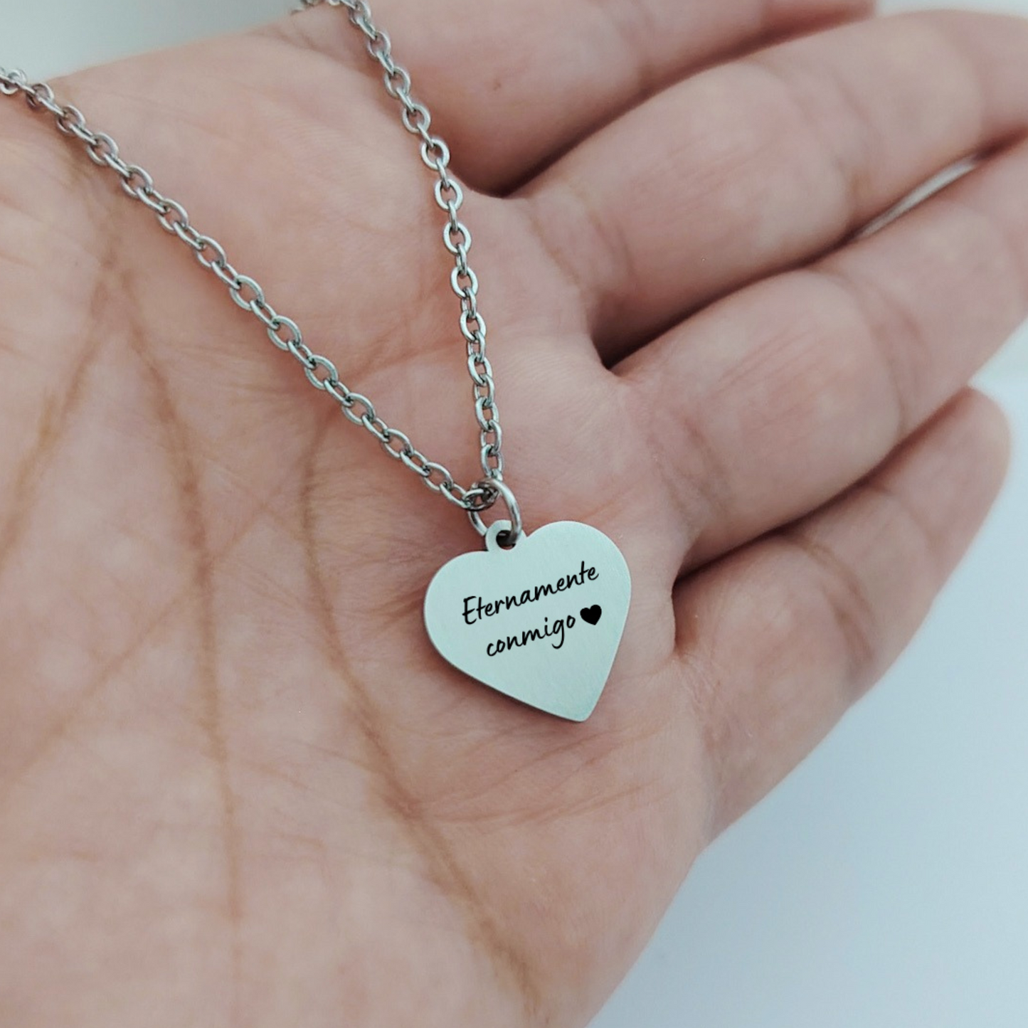 Collar dije corazón con foto