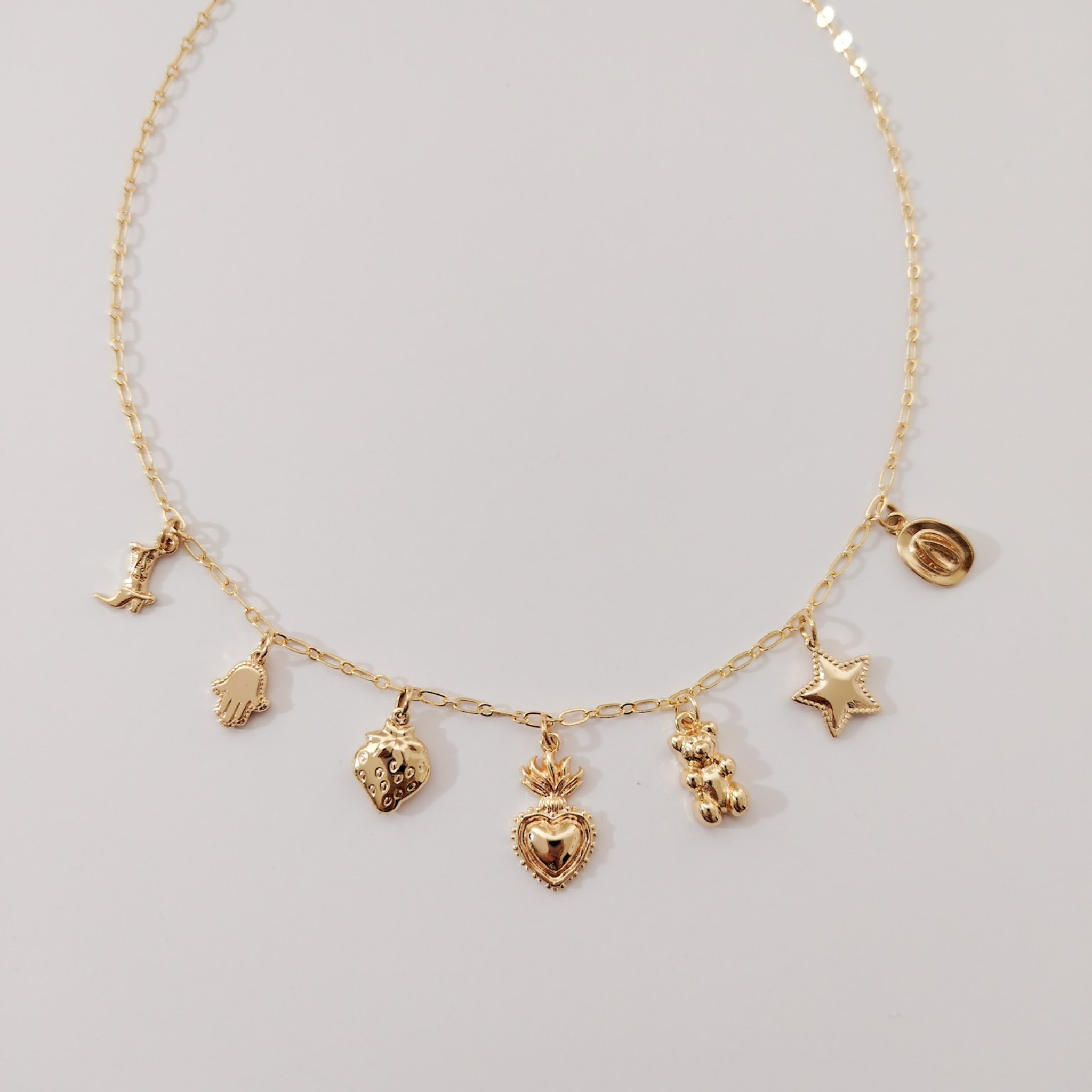 Collar multidijes  dorados