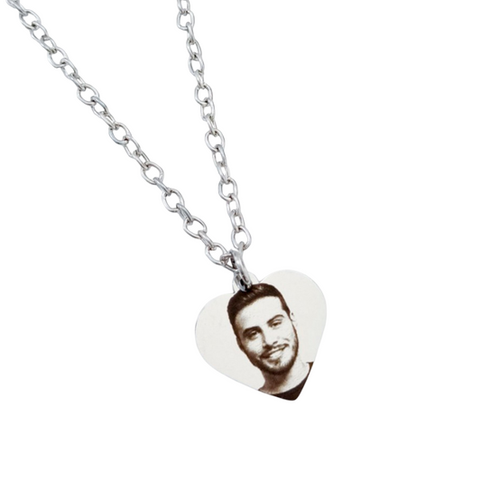 Collar dije corazón con foto