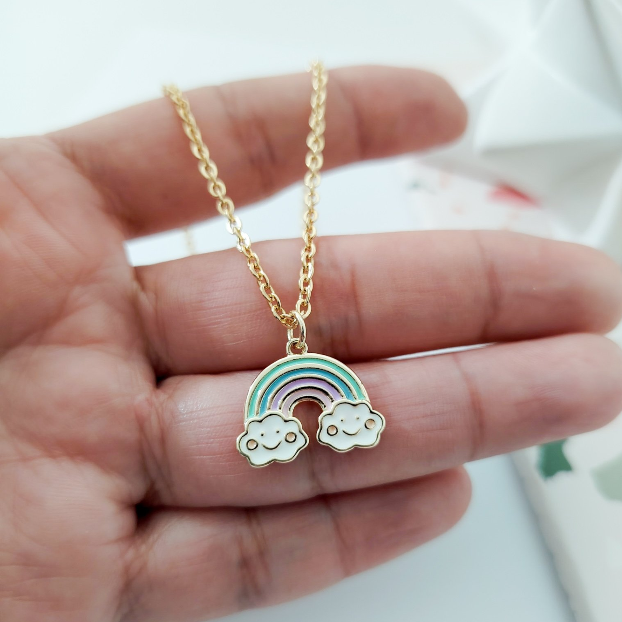 Collar dije arcoiris