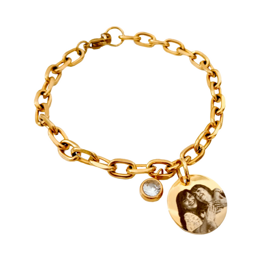 Pulsera medalla con foto