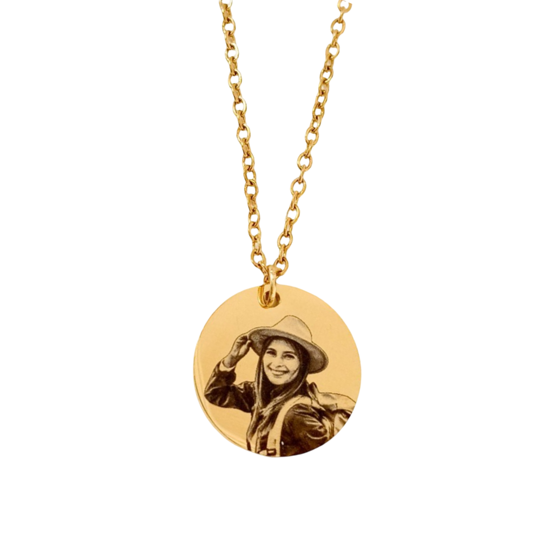 Collar medalla con foto