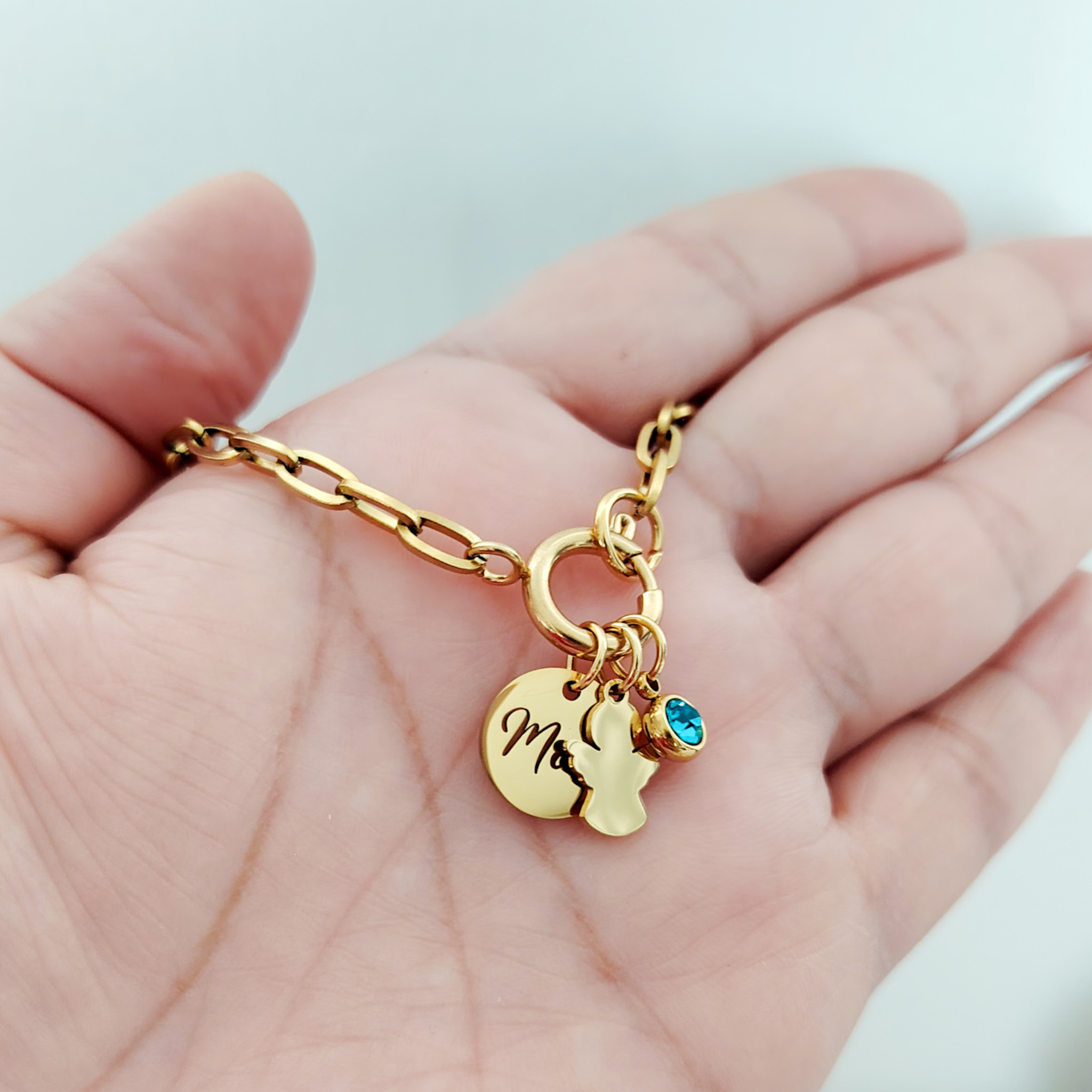 Pulsera mom con dije angelito
