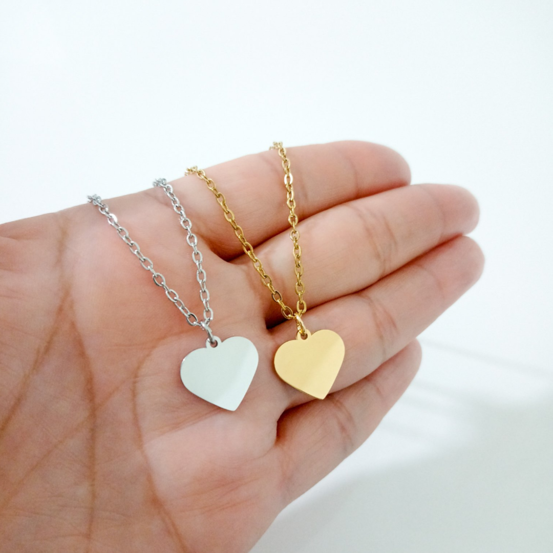 Collar dije corazón con foto