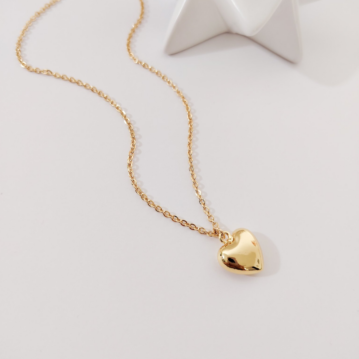 Collar dije corazón dorado