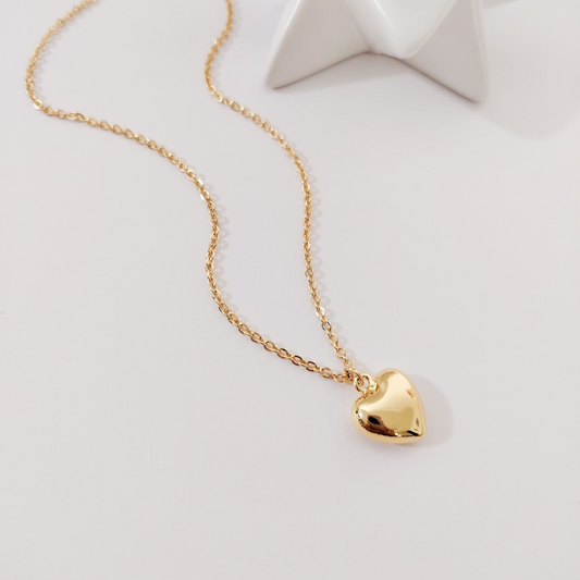 Collar dije corazón dorado