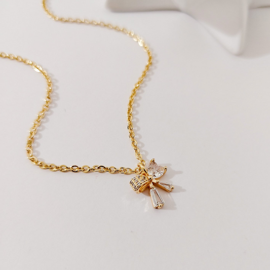 Collar moño zirconia