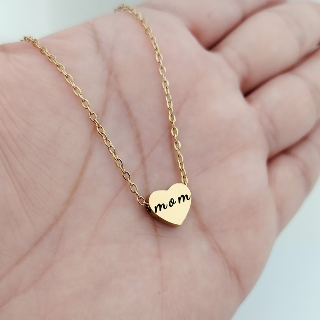 Collar corazón transversal