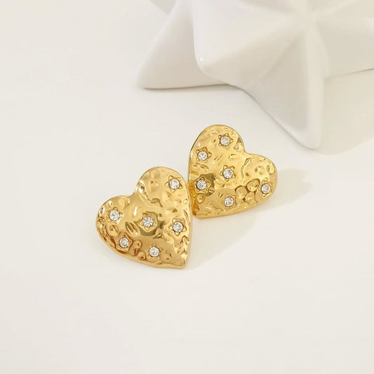 Arete corazon estrellitas zirconias