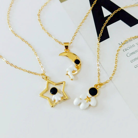 Collares dije astronautas (piezas por separado)