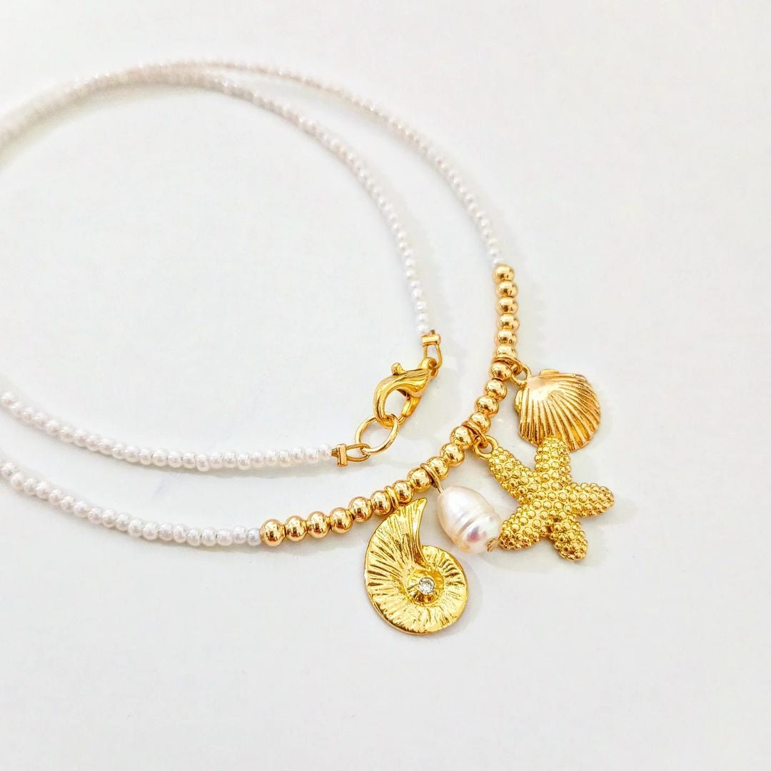 Collar dijes mar
