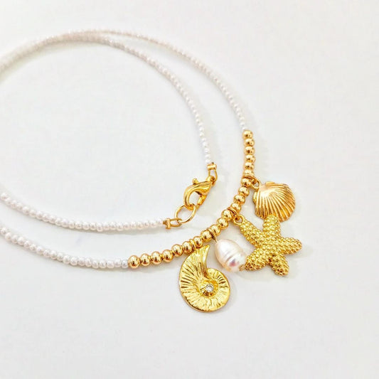 Collar dijes mar