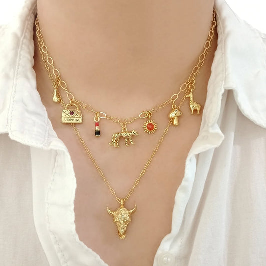 Collar multidijes y collar dije torito