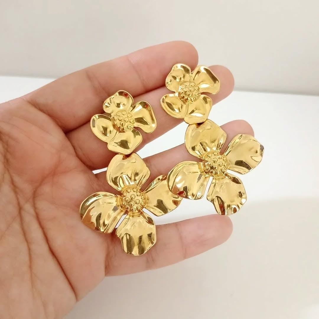 Arete doble flor