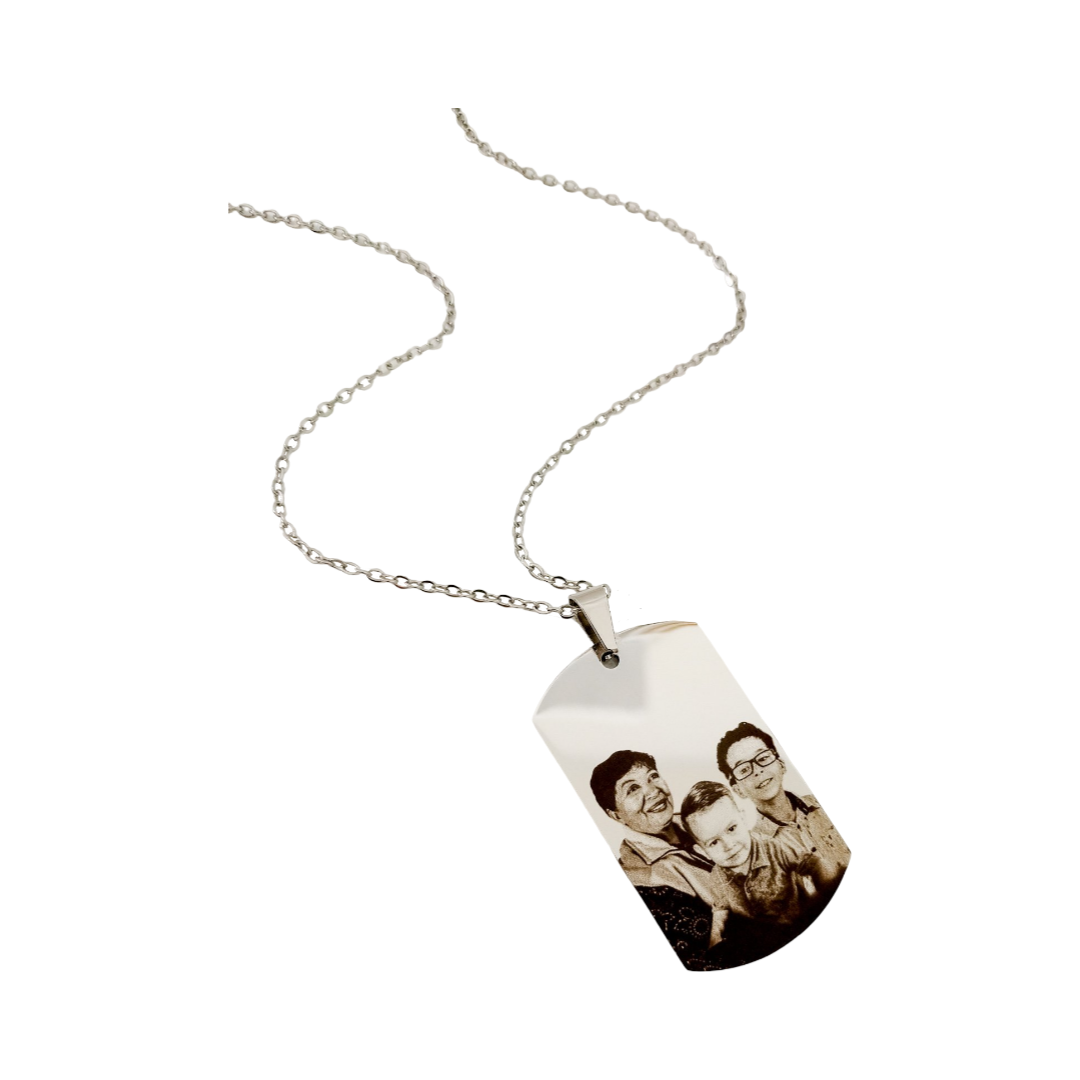 Collar placa militar