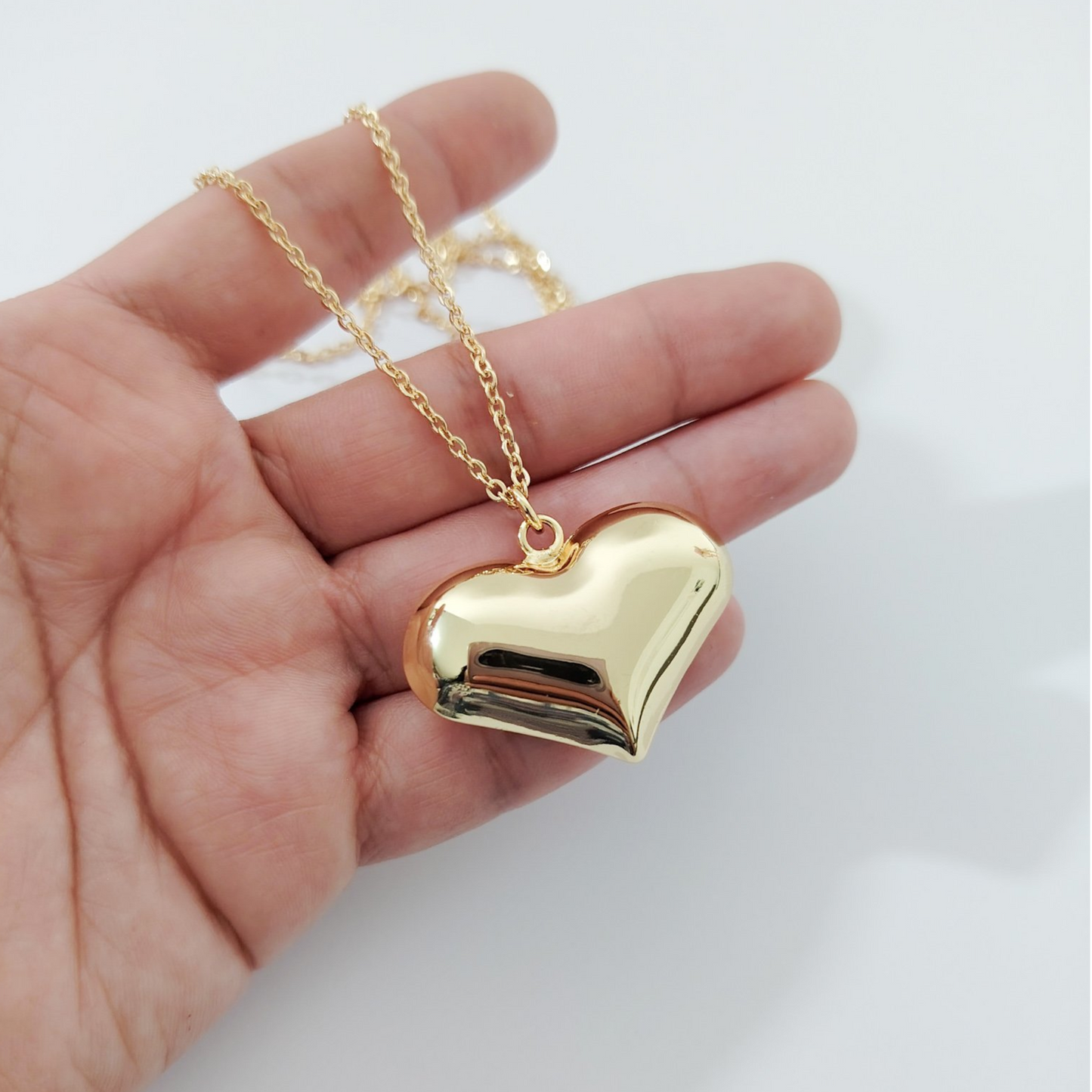 Collar corazón inflado