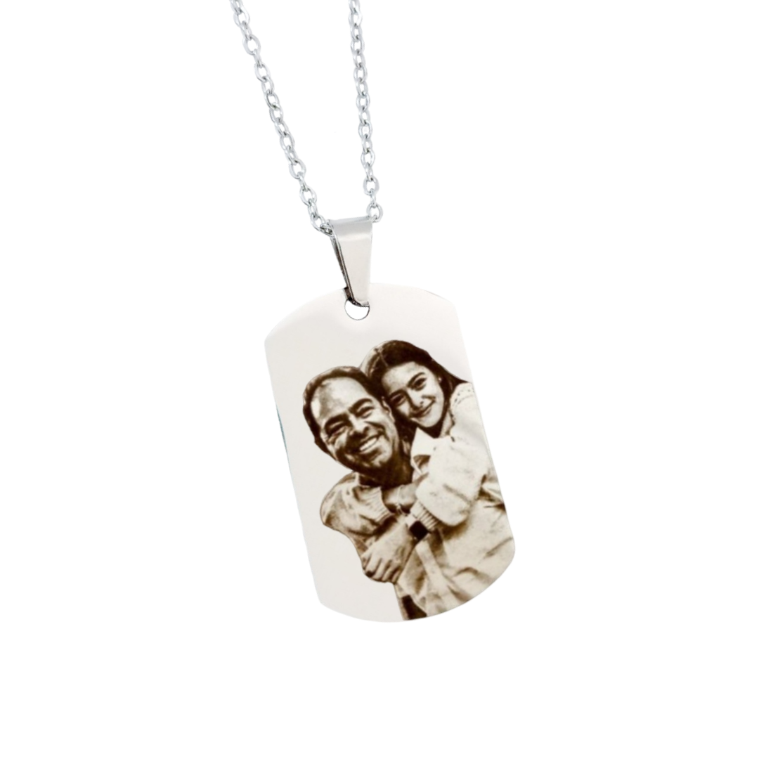 Collar placa militar