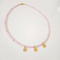 Collar con tres medallistas zirconias