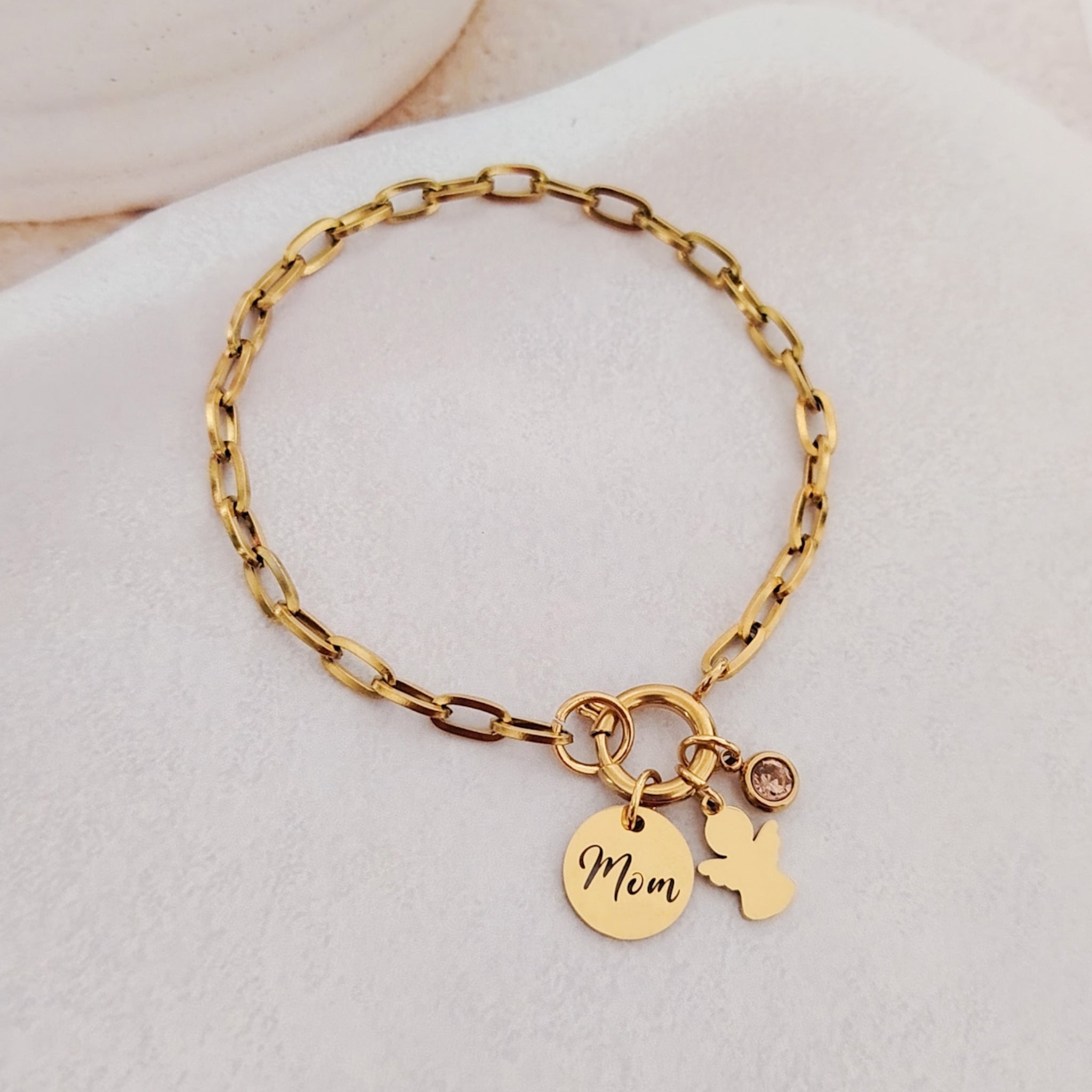 Pulsera mom con dije angelito