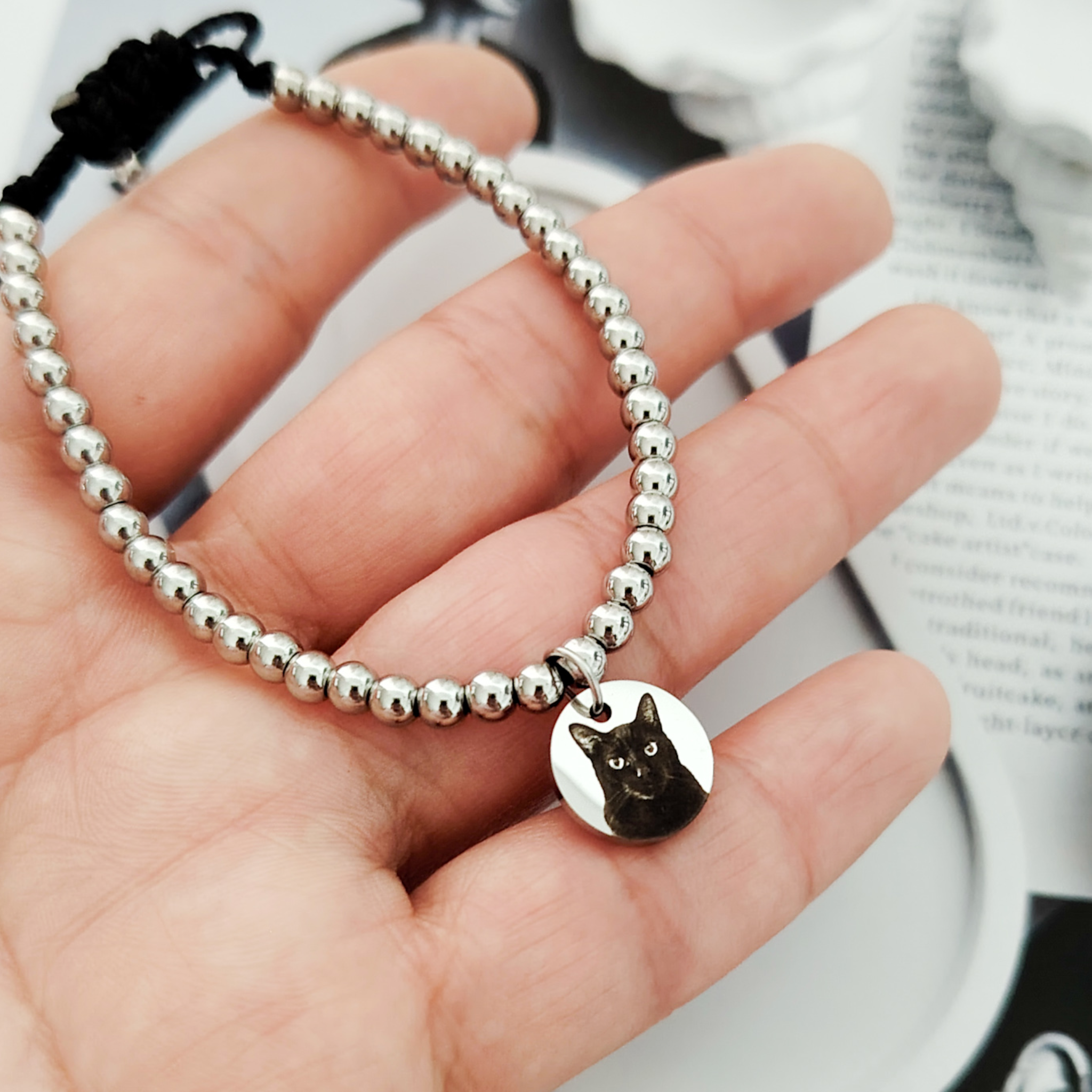 Pulsera medalla chica con foto