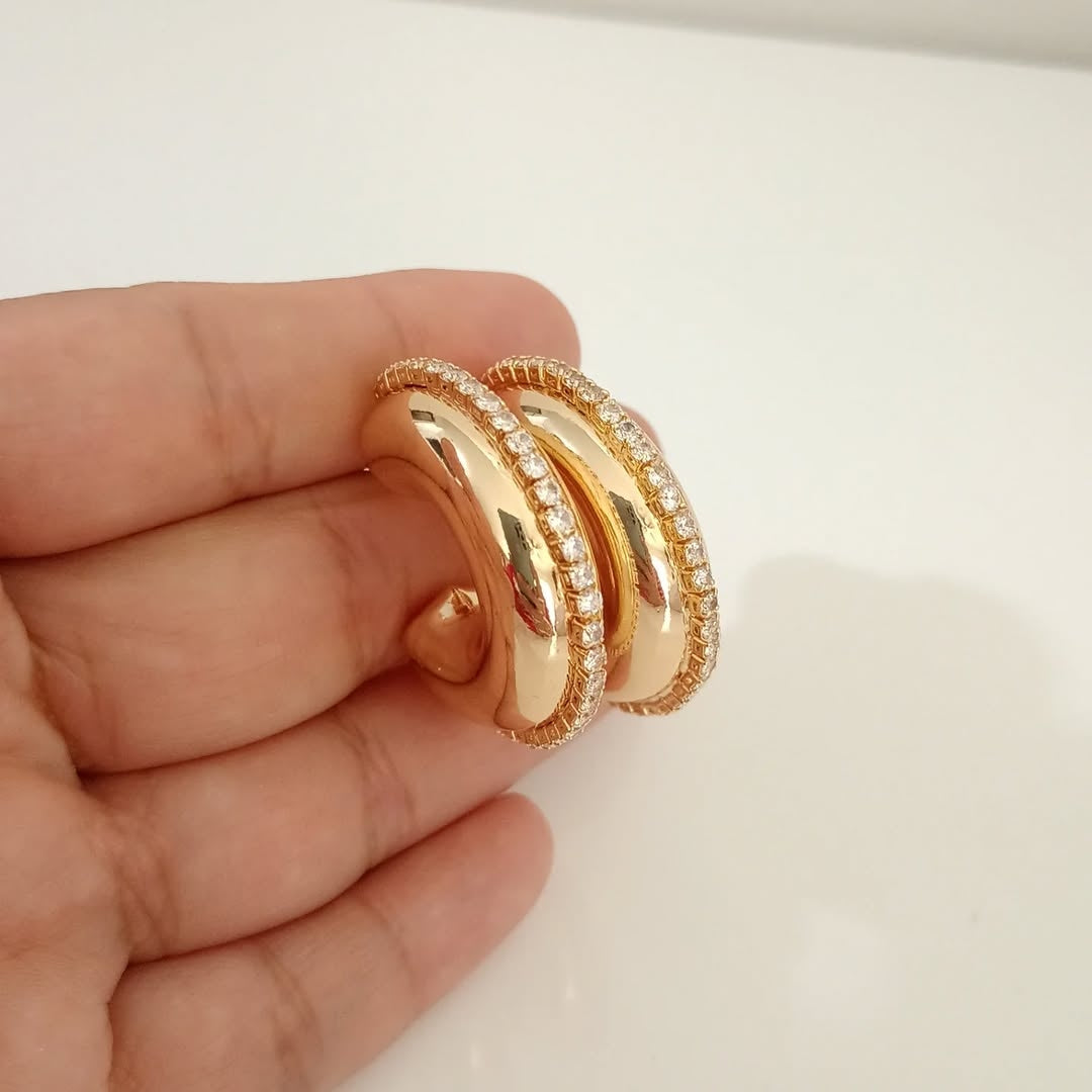 Arracada linea zirconias